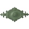 Ekena Millwork Quentin Ceiling Medallion, Hand-Painted Athenian Green, 23 1/2"W x 12 1/4"H x 1 1/2"P CM23RO1AGF - alternate 1